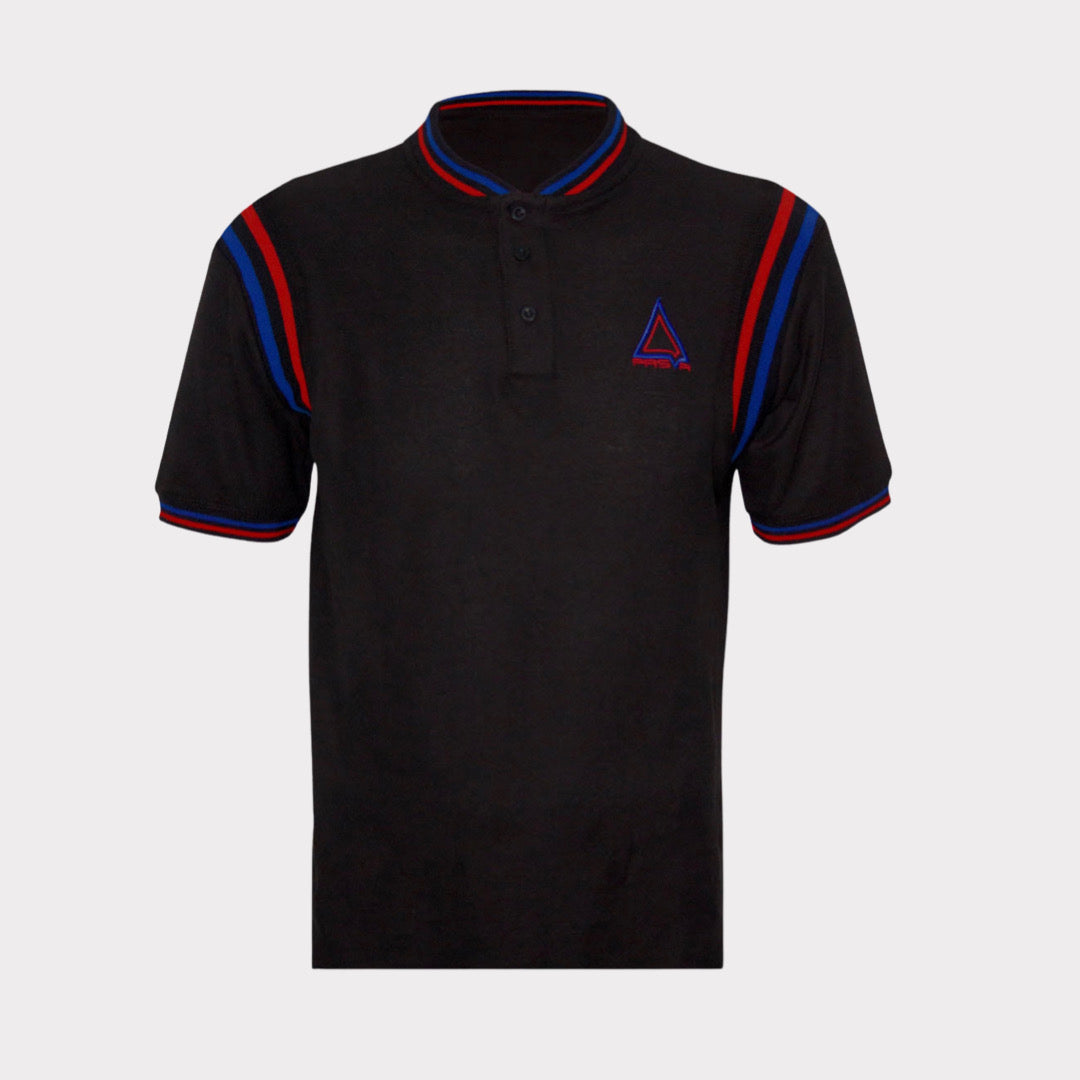The Designer Polo (Black/Red/Blue)