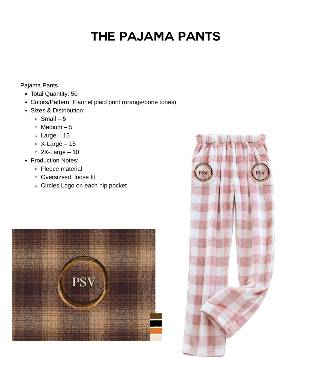 PSV PAJAMA PANTS