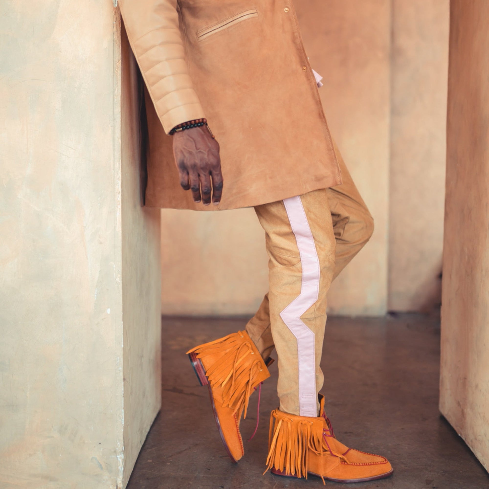 Dress Fringed Moccasin (Sand)