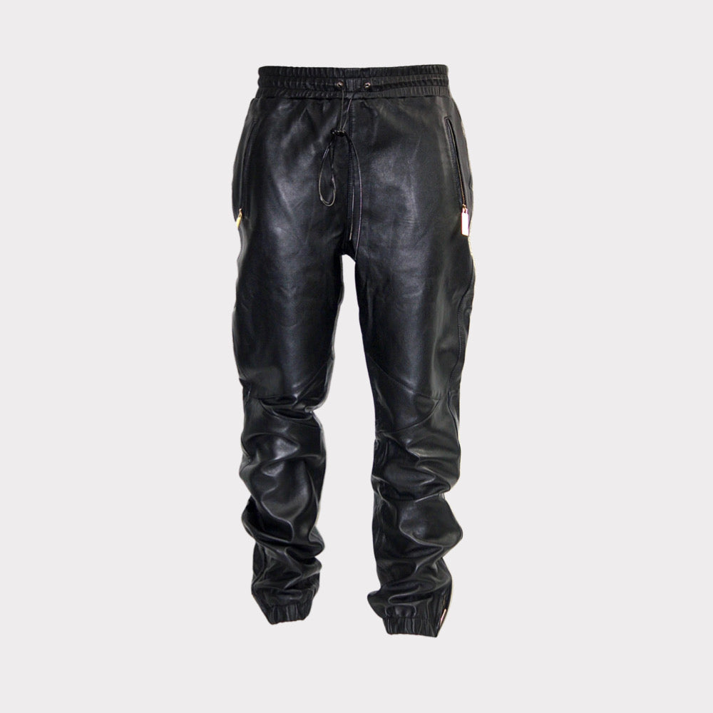 The Classic Luxury Leather Track Pants