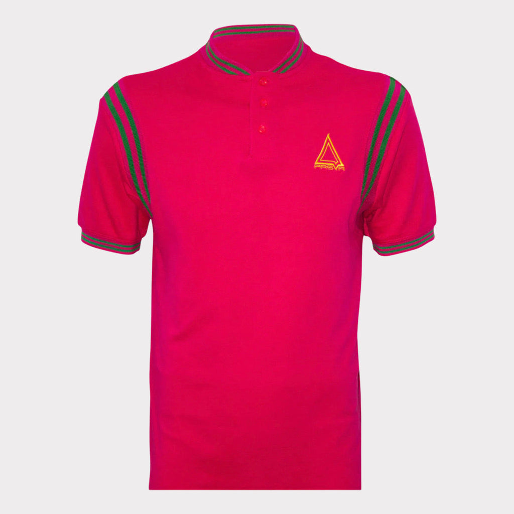 The Designer Polo (pink/green/gold)