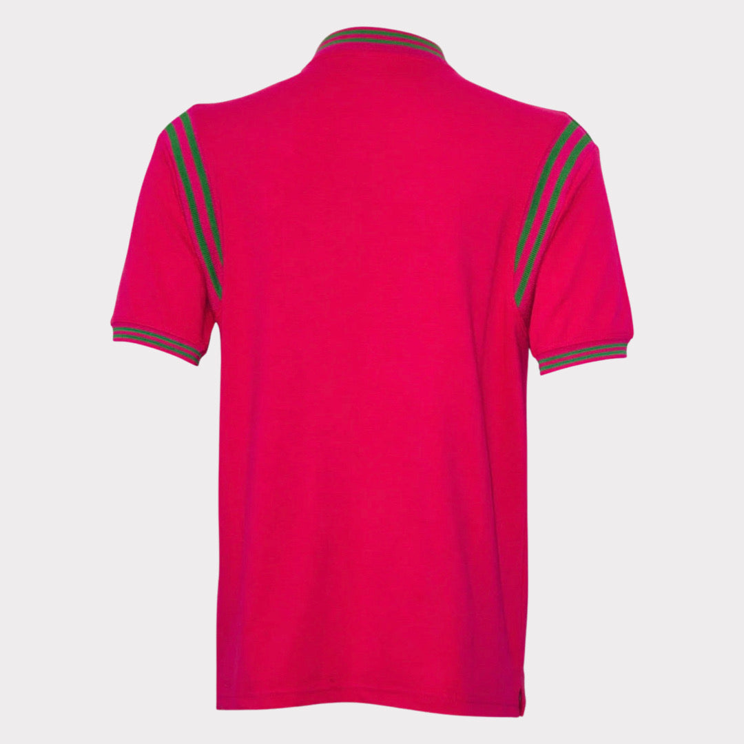 The Designer Polo (pink/green/gold)